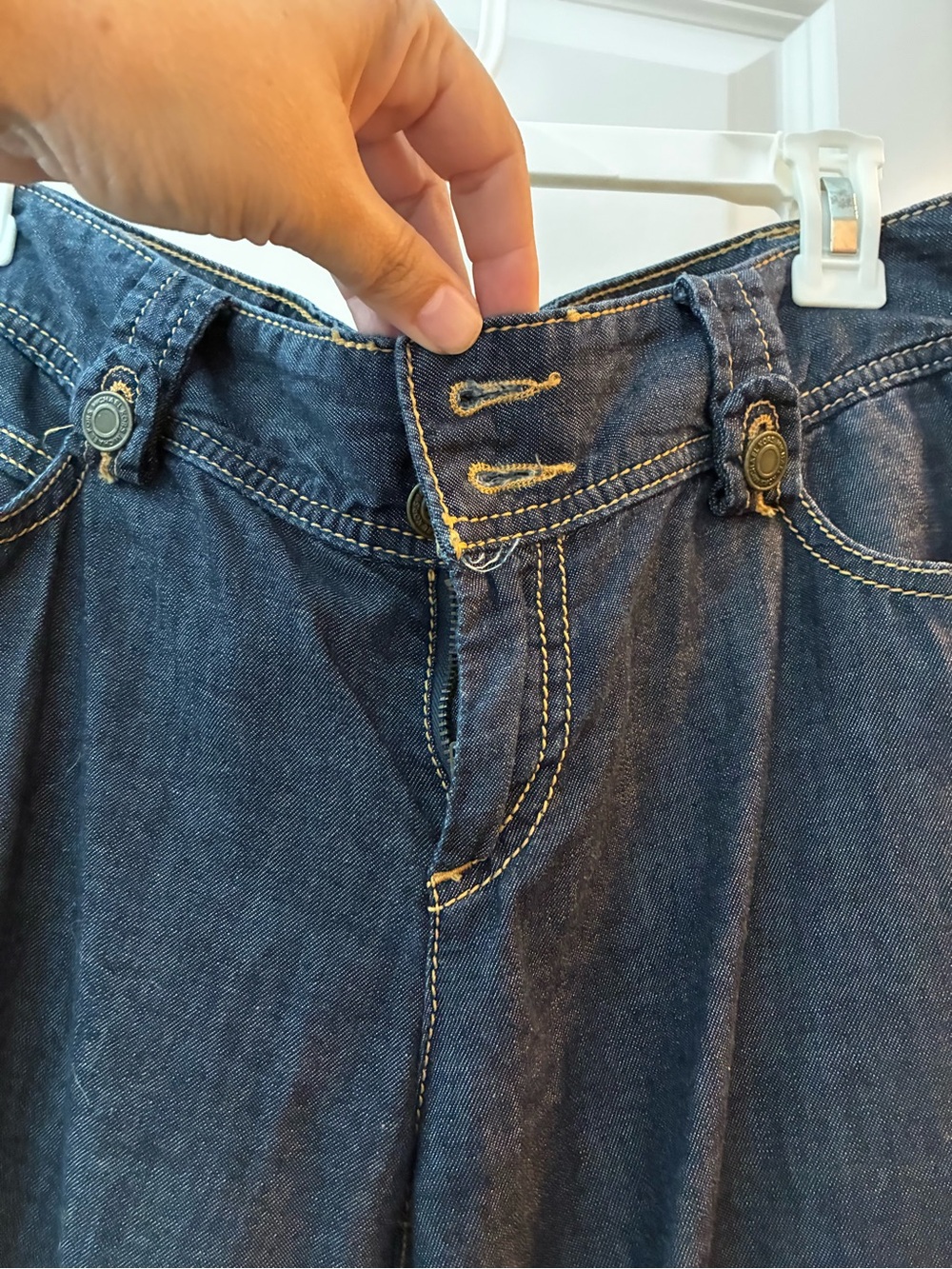 Michael Kors Dark Blue Wide Leg Jeans